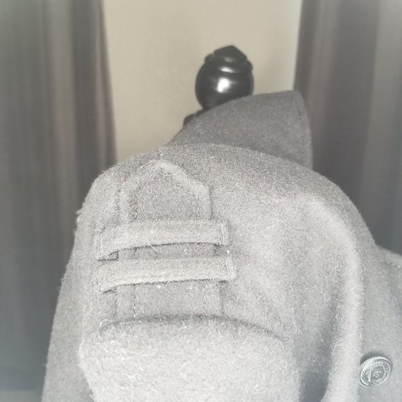 Black Wook Pea Coat - Picture 7 of 9